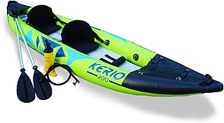Kayak gonflable blue coastline 2 personnes pour adultes kayak avec pagaies