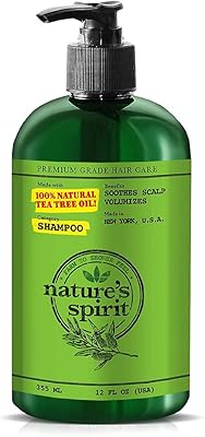 Shampoing apaisant à l'huile d'arbre à thé pour le cuir chevelu nature's spirit