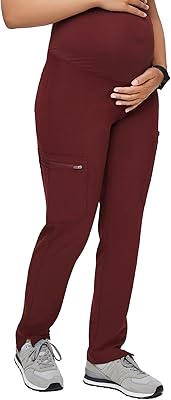Legging médical de maternité yola - coupe slim, 7 poches, jambe droite