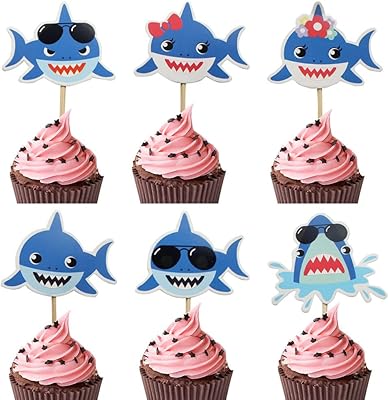 24 pièces outils de décoration de gâteaux mambo bear bébé requin pour décorations