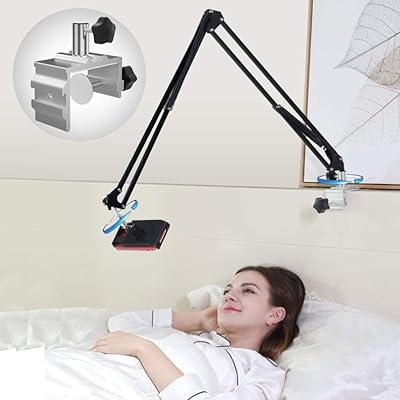 Techno mounts support de téléphone portable à pince à bras long pour bureau