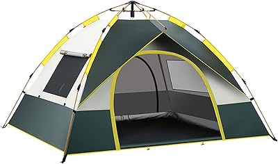 Tente de camping escamotable zhuqing, tente de camping familiale pour 2-3 personnes, tente