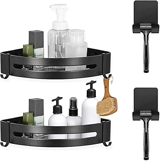 Étagère de salle de bain auto-adhésive icastm, étagère de douche murale sans perçage