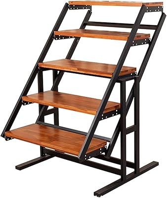 Table à manger pliable avec étagères réglables, peu encombrante et transformable en bibliothèque
