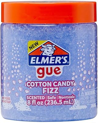 Elmer's gue cotton candy fizz premade gue slime 236,5ml bleu
