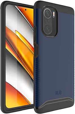 Coque de protection todia merge compatible avec xiaomi poco f3 (bleu indigo)