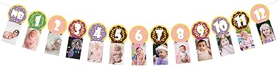 Zwiebeco fournitures de décoration de fête pour 1er anniversaire de bébé – bannière