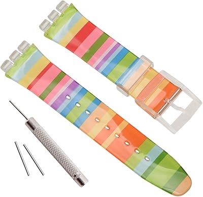 Bracelet de montre de remplacement en caoutchouc de silicone étanche greenolive pour swatch
