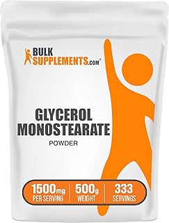 Bulk supplements.com poudre de monostéarate de glycérine glycérol pour l'endurance et l'hydratation