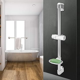Barre coulissante, bras d'extension de douche avec support de pomme de douche g1/2