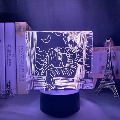 Veilleuse led illusion 3d pour chambre à coucher, décoration de salon, décoration manga
