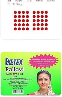 Autocollant adhésif itex p5 pallavi kumkum - rouge (rond, cercle) - pack