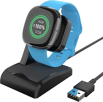 Station de chargement skido compatible avec fitbit sense et versa 3