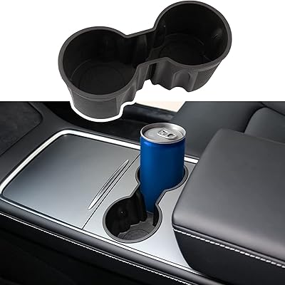 Porte-gobelet de console centrale motrop pour tesla model y 2023 2022 2021, convient