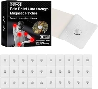 30 pièces aeruvami patchs magnétiques super résistants pour soulager la douleur