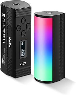 Neewer baguette lumineuse magnétique portative mini bâton lumineux vidéo led rvb à 360°