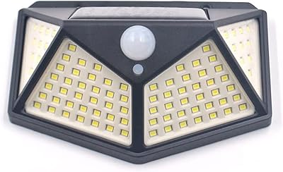 Lampes solaires d'extérieur saska 100led/3 modes capteur de mouvement 270 degrés ip65 étanche