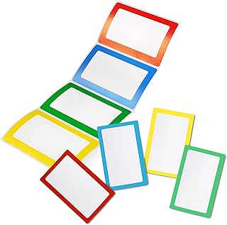 200 pièces d'étiquettes autocollantes colorées 35 x 225 pouces étiquettes adhésives 4 couleurs