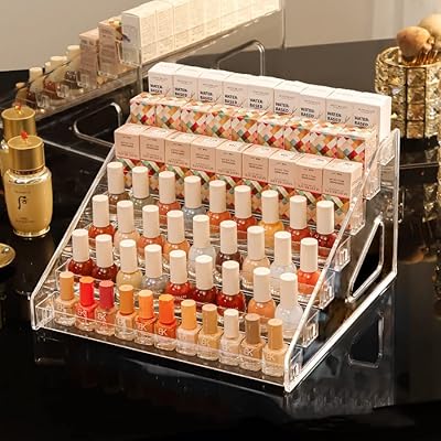 U-home organisateur de vernis à ongles en acrylique transparent présentoir 7 couches