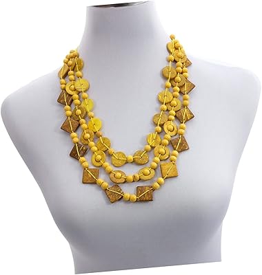 Collier de conception africaine amosfen pour femmes filles, bijoux esthétiques perles de bohème