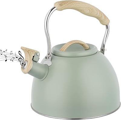 Bouilloire sifflante sur cuisinière, bouilloire à induction 3l, bouilloire sifflante en acier inoxydable