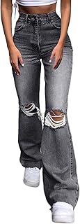 Jean droit vintage taille basse coupe slim couleur unie y2k années 90 pour