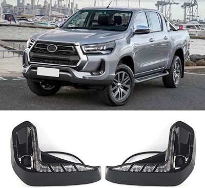 2 pièces voiture led feux de jour clignotants antibrouillard drl accessoires pour toyota