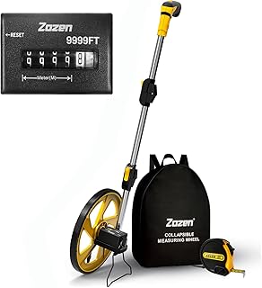 Roue de mesure métrique en mètres, roue de mesure des nombres pliable zozen