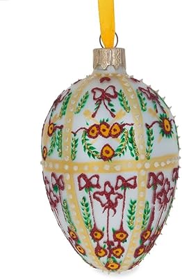 Ornement en verre du palais royal de gatchina de best pysanky 1901, taille