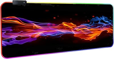 Tapis de souris de jeu led rvb extra large avec 14 modes d'éclairage