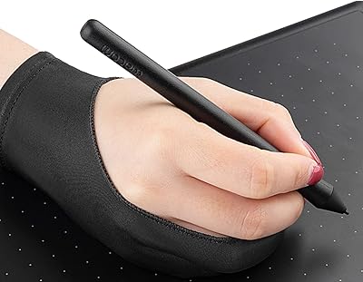 Gant antisalissure pour tablette à dessin, lycra, s'adapte à la main gauche