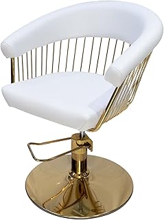 Chaise de salon moderne pour femmes pour coiffeurs et coiffeurs avec cadre hydraulique
