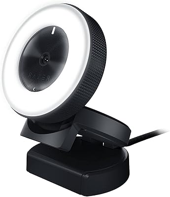 Caméra razer q avec anneau lumineux pour diffusion en direct, modèle rz19-02320100-r3m1