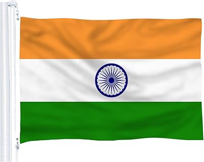 Drapeau de l'inde delife, bannière nationale indienne en polyester de 3 x 5