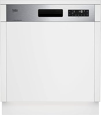 Beko 8 programmes, installation compacte 14 places, inox - résistant aux empreintes digitales