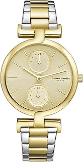 Montre décontractée pierre cardin pour femme analogique acier inoxydable pc902312f06