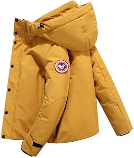 Doudoune épaisse d'hiver pour homme, parka d'hiver chaude jaune xxxl