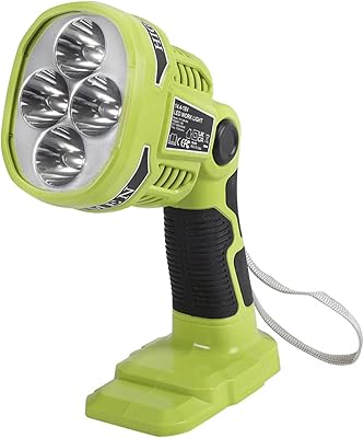Ryobi lampe de poche led sans fil unique 18 v + piles nicd