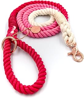 Laisse pour chien paws boutique - bubblegum - 100 % coton - 1,5