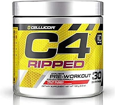 Formule de poudre pré-entraînement et de côtelettes de fruits cellucor c4 ripped ed