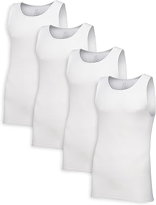 Maillot de corps pour hommes fruit of the loom (lot de 4), blanc