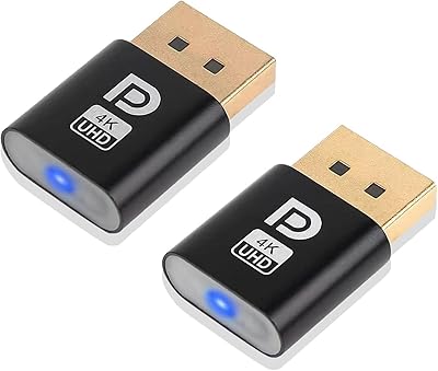 Prise d'émulateur d'affichage led veinon 4k adaptateur fantôme 4k dp sans tête prise