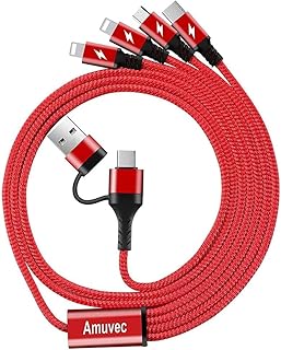 Câble de charge multiple amovic 3a 1,2 m, câble de charge rapide recouvert