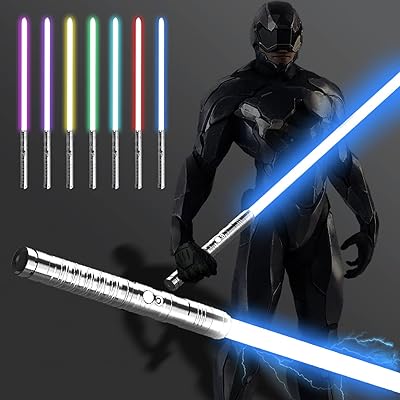 Sabre laser amaxshiershi rvb 15 couleurs métalliques 3 modes sonores ensemble d'épées d'escrime
