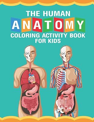Livre d'activités de coloriage sur l'anatomie humaine pour les enfants : livre