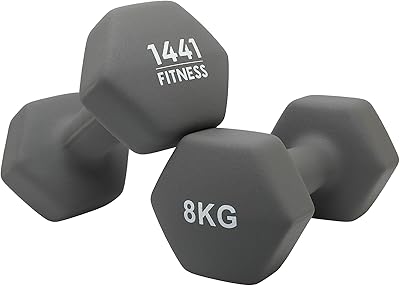 Haltère hexagonale fitness en néoprène 1441 - (1kg à 10kg)