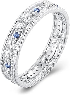 Bague yeux du diable bague de fiançailles en argent sterling 925 promesse