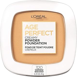 Fond de teint poudre pressée crémeux age perfect de l'oréal paris, 320 beige