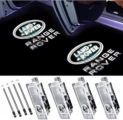4 pièces lumières de porte de voiture compatibles avec range rover 2007-2022