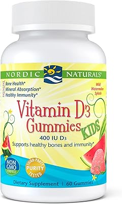 Comprimés à croquer de vitamine d3 nordic naturals pour enfants, 60 comprimés à